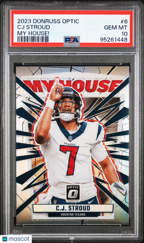 CJ Stroud - 2023 Panini Donruss Optic My House! Rookie Silver #6 PSA 10