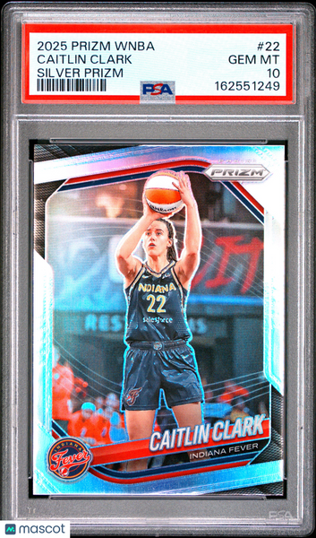Caitlin Clark - 2025 Panini Prizm WNBA Silver PSA 10 #22