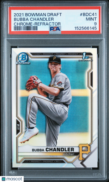 Bubba Chandler - 2021 Bowman Draft Chrome Refractor PSA 9