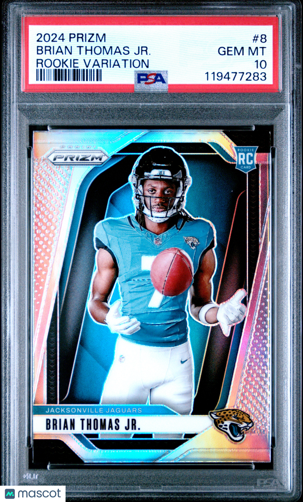 Brian Thomas JR. - 2024 Panini Prizm Rookie Variation PSA 10 Variation