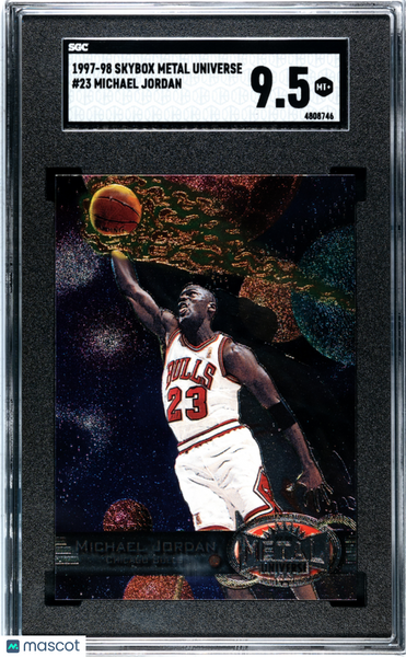 Michael Jordan - 1997 Skybox Metal Universe SkyBox SGC 9.5