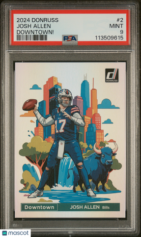 Josh Allen - 2024 Panini Donruss Downtown! PSA 9