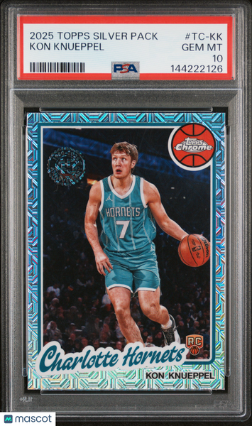 Kon Knueppel - 2025 Topps Silver Pack 1980-81 Topps Chrome Basketball PSA 10