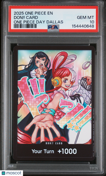 2025 One Piece Promos Don!! Card One Piece Day Dallas PSA 10