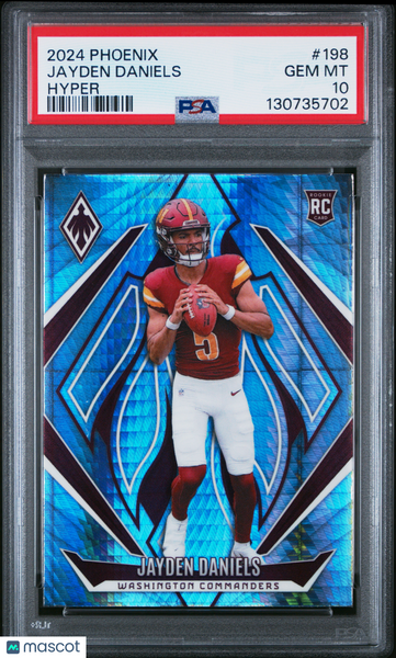 Jayden Daniels - 2024 Panini Phoenix Hyper PSA 10 Rookie