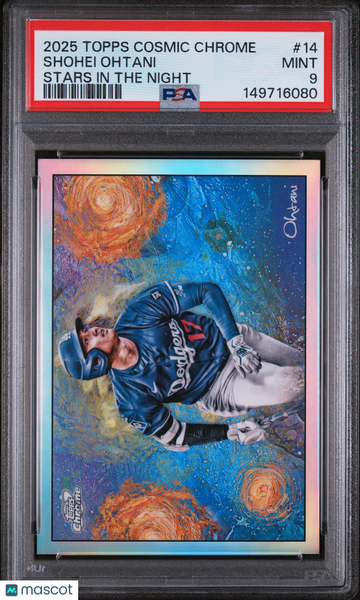 Shohei Ohtani - 2025 Topps Cosmic Chrome Stars In The Night PSA 9
