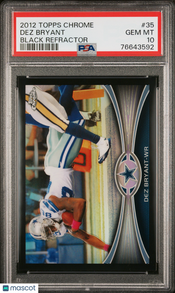 Dez Bryant - 2012 Topps Chrome Black Refractor PSA 10 /299