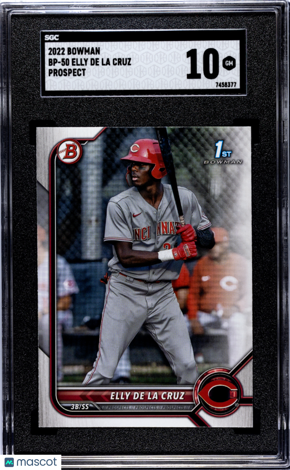 Elly De La Cruz - 2022 Bowman Prospect SGC 10