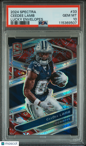 Ceedee Lamb - 2024 Panini Spectra Lucky Envelopes PSA 10
