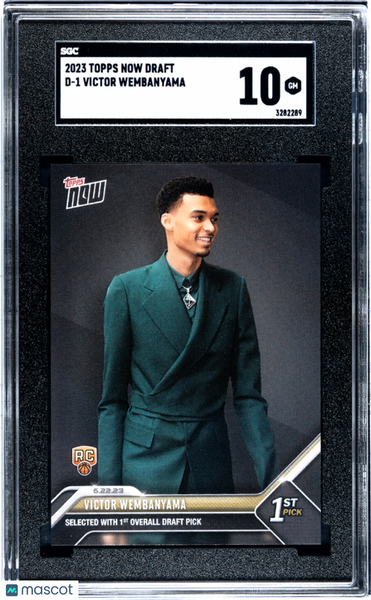 Victor Wembanyama - 2023 Topps Now Draft SGC 10