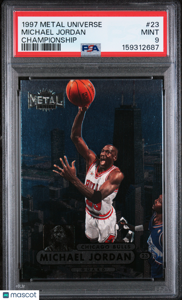 Michael Jordan - 1997 Metal Universe Championship PSA 9