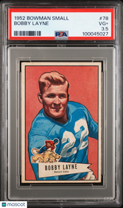 Bobby Layne - 1952 Bowman Small PSA 3.5