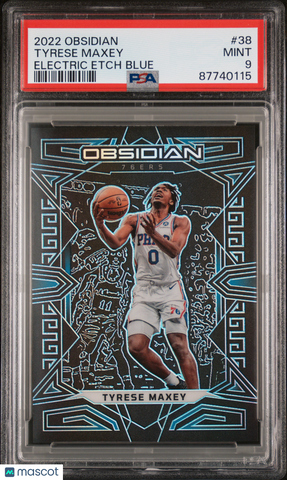 Tyrese Maxey - 2022 Panini Obsidian Electric Etch Blue PSA 9 25/30