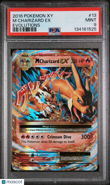 2016 Pokemon Xy Evolutions M Charizard EX Evolutions PSA 9 #13