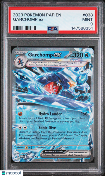 2023 Pokemon Par EN-Paradox Rift Garchomp EX PSA 9 #038