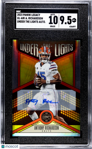 Anthony Richardson - 2023 Panini Legacy Under The Lights Autograph SGC 9.5