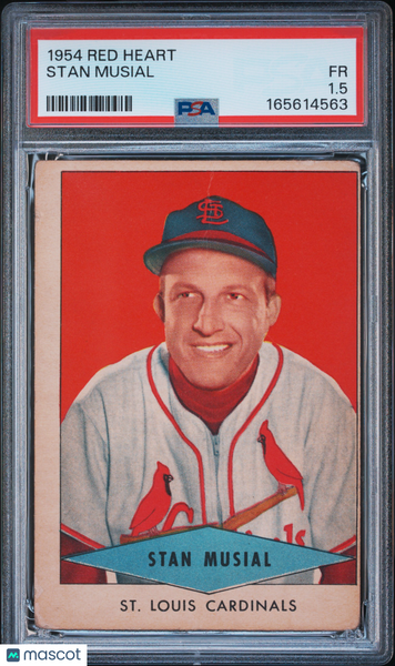 Stan Musial - 1954 Red Heart Dog Food PSA 1.5