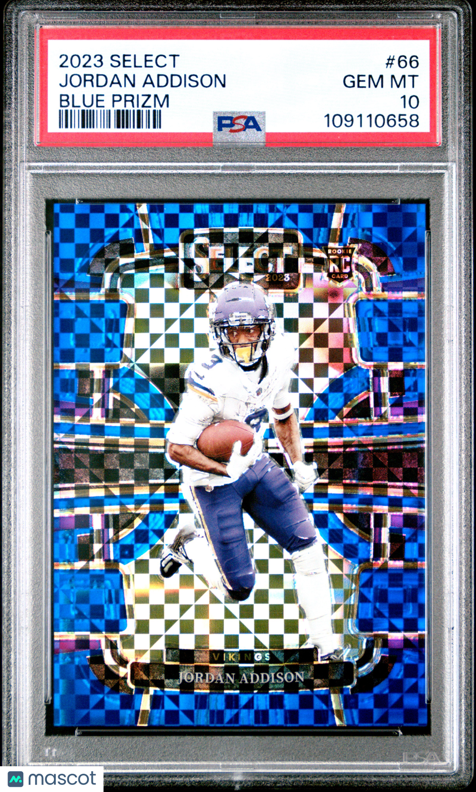 Jordan Addison - 2023 Panini Select Blue Prizm PSA 10 83/199