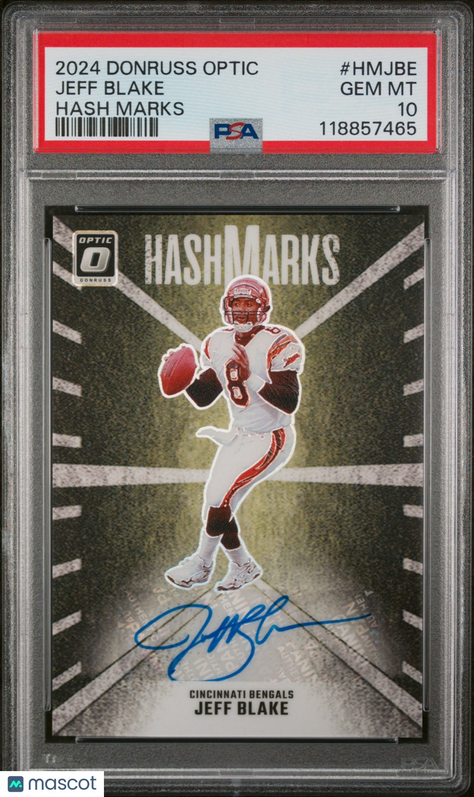 Jeff Blake - 2024 Panini Donruss Optic Hash Marks PSA 10