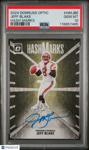Jeff Blake - 2024 Panini Donruss Optic Hash Marks PSA 10