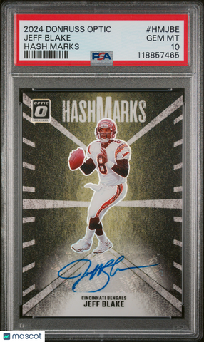 Jeff Blake - 2024 Panini Donruss Optic Hash Marks PSA 10