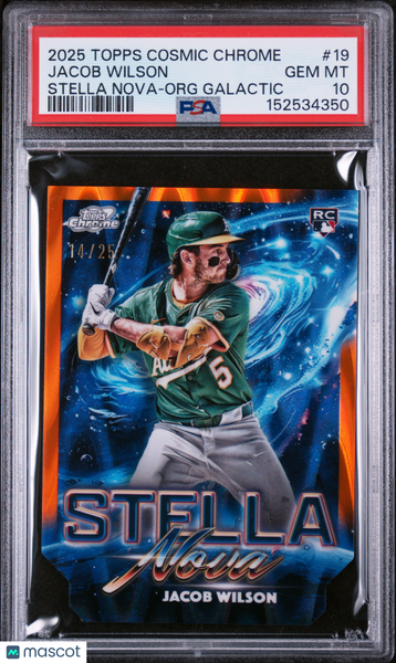 Jacob Wilson - 2025 Topps Cosmic Chrome Stella Nova Org Galactic PSA 10 14/25