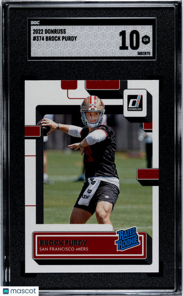 Brock Purdy - 2022 Donruss SGC 10
