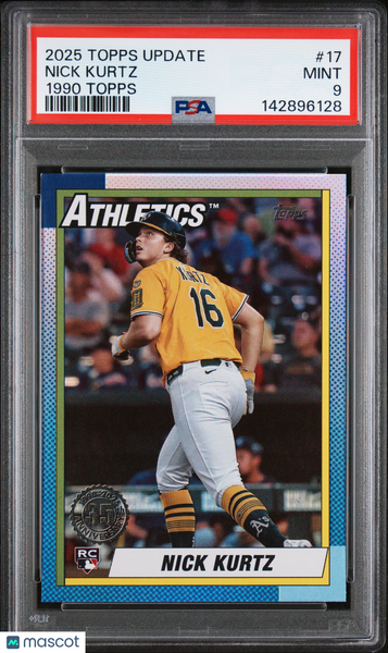 Nick Kurtz - 2025 Topps Update 1990 Topps Baseball PSA 9