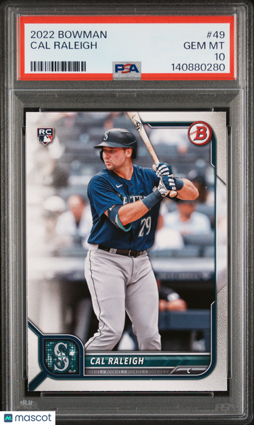 Cal Raleigh - 2022 Bowman PSA 10