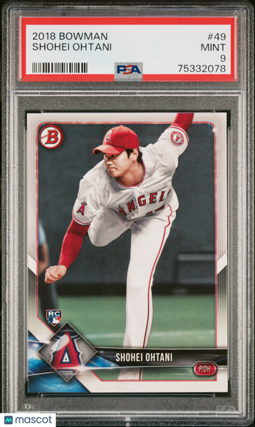 Shohei Ohtani - 2018 Bowman PSA 9