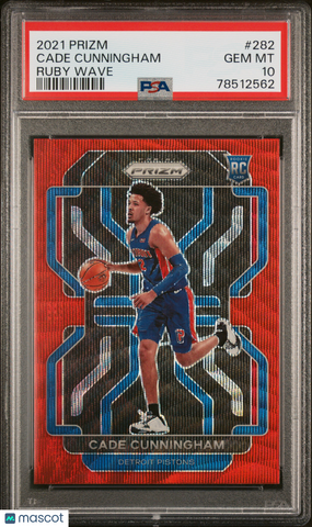 Cade Cunningham - 2021 Panini Prizm Ruby Wave PSA 10