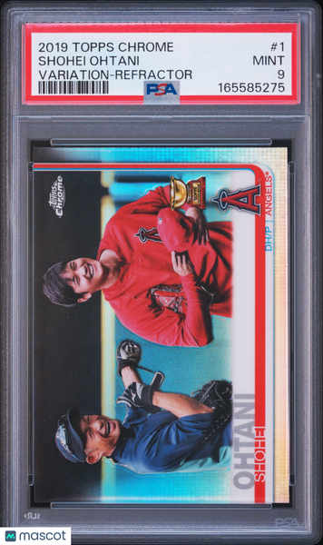 Shohei Ohtani - 2019 Topps Chrome Variation Refractor PSA 9