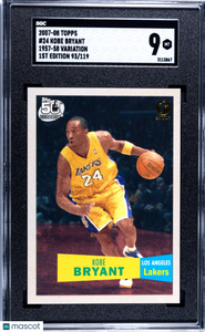 Kobe Bryant - 2007 Topps '57 58 Var. 1sted. SGC 9 /119