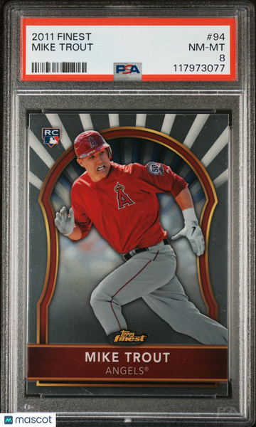 Mike Trout - 2011 Finest PSA 8