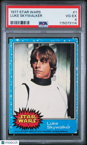 1977 Star Wars Luke Skywalker #1 PSA 4
