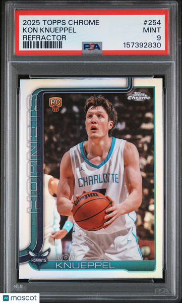 Kon Knueppel - 2025 Topps Chrome Refractor PSA 9