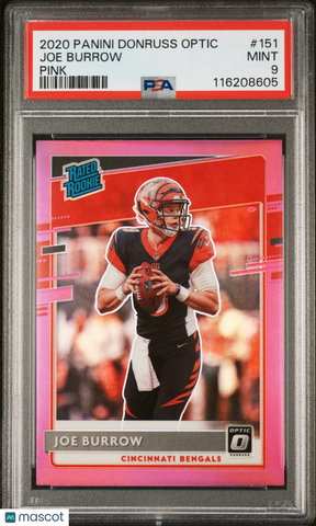 Joe Burrow - 2020 Panini Donruss Optic Pink PSA 9