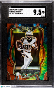 Tee Higgins - 2022 Panini Select Tie Dye Prizm SGC 9.5