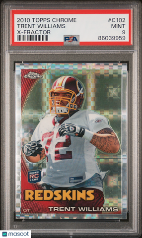 Trent Williams - 2010 Topps Chrome X Fractor PSA 9 Rookie