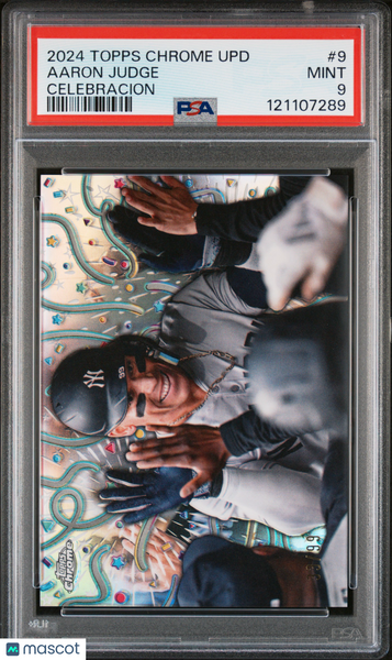 Aaron Judge - 2024 Topps Chrome Update Celebracion #9 PSA 9