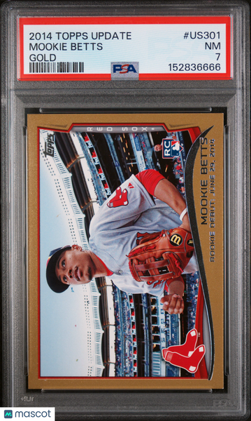 Mookie Betts - 2014 Topps Update Gold PSA 7 1058/2014