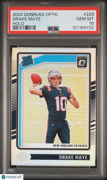 Drake Maye - 2024 Panini Donruss Optic Holo PSA 10