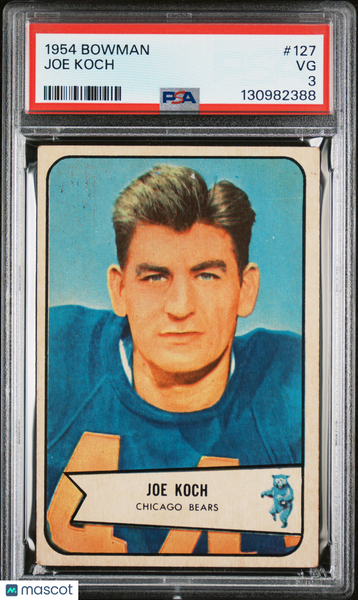 Joe Koch - 1954 Bowman PSA 3