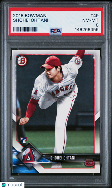 Shohei Ohtani - 2018 Bowman Rookie #49 PSA 8