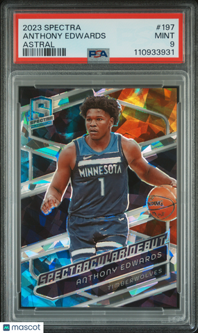 Anthony Edwards - 2023 Panini Spectra Astral PSA 9 24/49