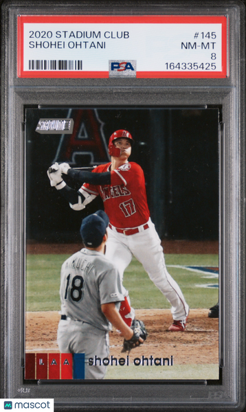 Shohei Ohtani - 2020 Stadium Club #145 PSA 8