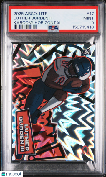 Luther Burden III - 2025 Panini Absolute Kaboom! Horizontal PSA 9