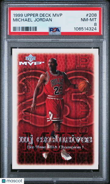 Michael Jordan - 1999 Upper Deck MVP PSA 8 #208