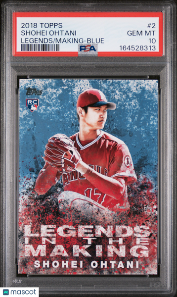 Shohei Ohtani - 2018 Topps Legends In The Making Blue Rookie PSA 10 #2