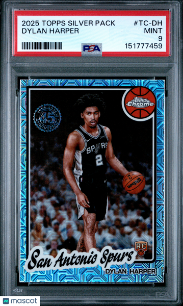 Dylan Harper - 2025 Topps Silver Pack 1980-81 Topps Chrome Basketball PSA 9